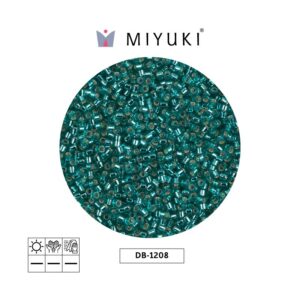 Miyuki Delica Silver Lined Caribbean Teal