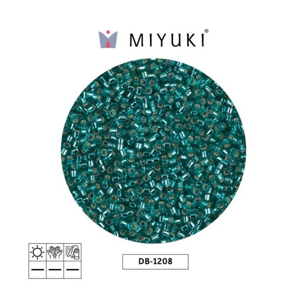 Miyuki Delica Silver Lined Caribbean Teal
