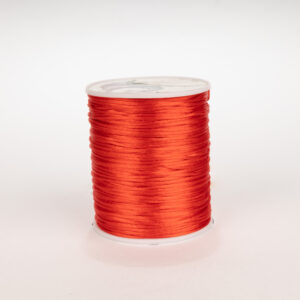 Cordon Seda Delgado 1mm Rojo