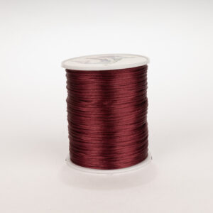 Cordon Seda Delgado 1mm Vinotinto