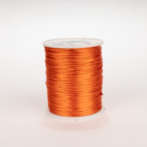 Cordon Seda Delgado 1mm Naranja