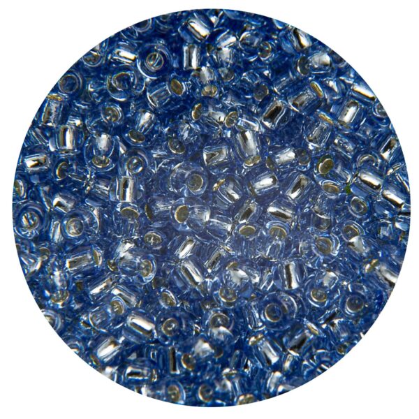 Mostacilla Japonesa Round  11/0 Transparent Cold Silver