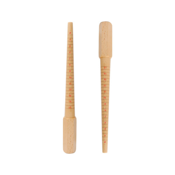 Mandril Anillero Medidor Anillos Madera