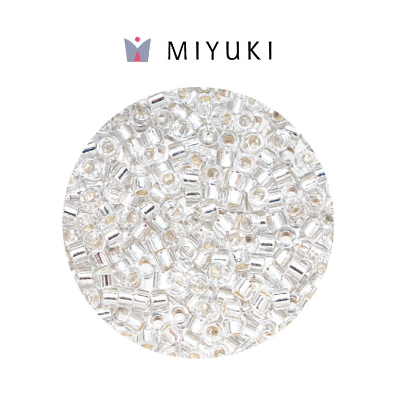 Miyuki Delica Silver  Transparente Crystal SL