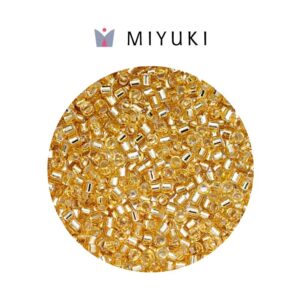 Miyuki Delica Gold Lined Crystal