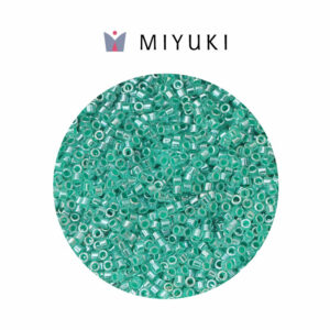 Miyuki Delica Lined Green Aqua
