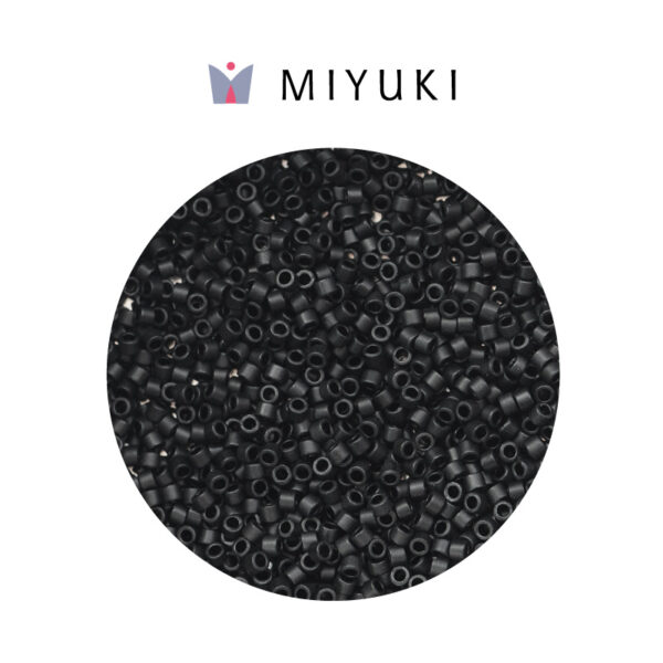 Miyuki Delica Jet Black Mate