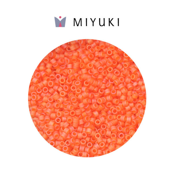 Miyuki Delica Transparente Mate Naranja Hyacinth