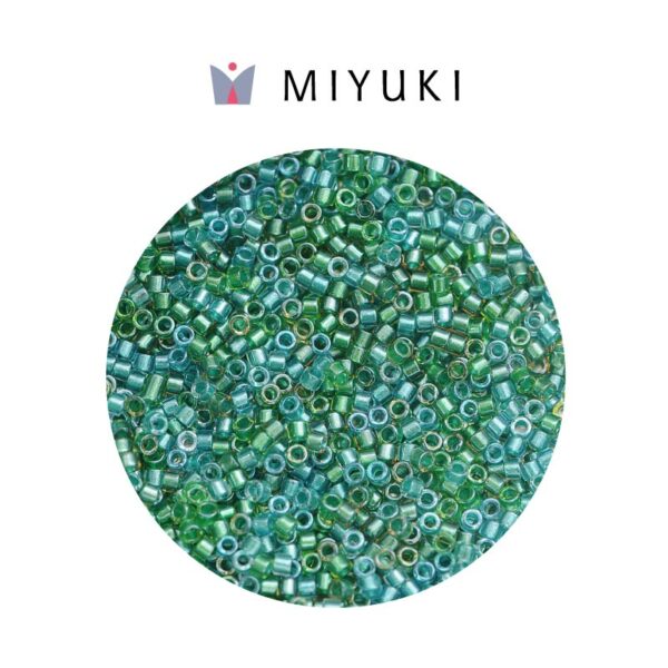 Miyuki Delica Mix Transparente Agua Teal
