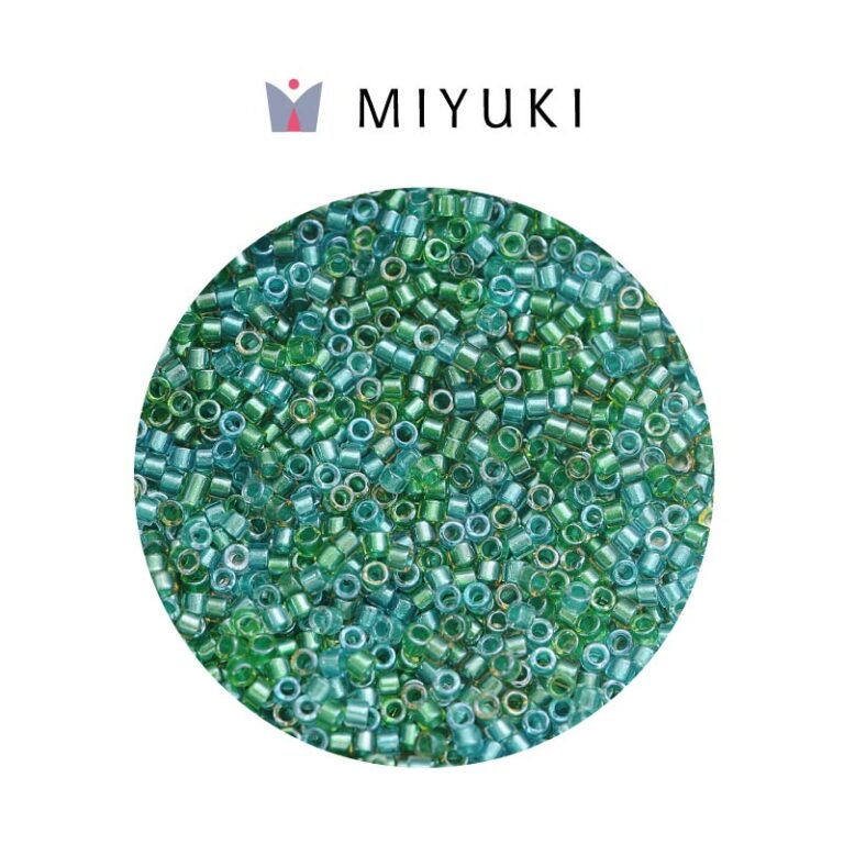 Miyuki Delica Mix Transparente Agua Teal