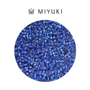 Miyuki Delica White Id Cobalt AB
