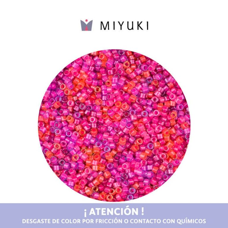 Miyuki Delica Luminous Rosado Mix