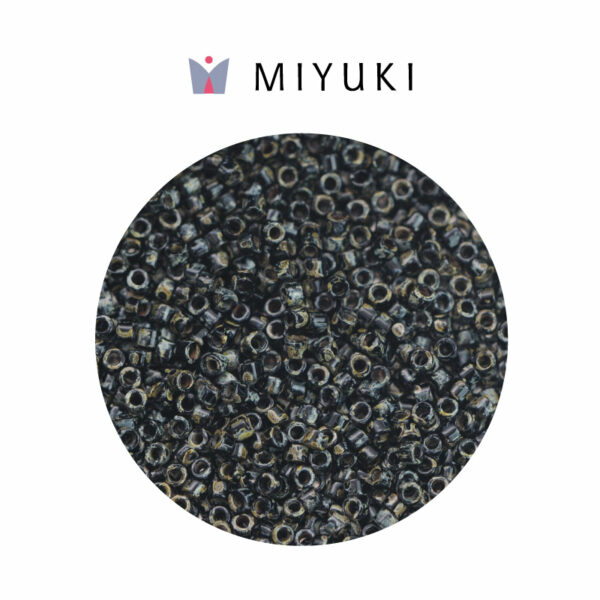 Miyuki Delica Opaque Black Picasso