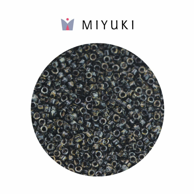 Miyuki Delica Opaque Black Picasso