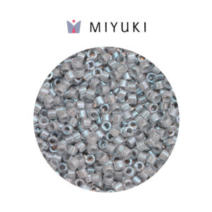 Miyuki Delica Color Lined Pewter