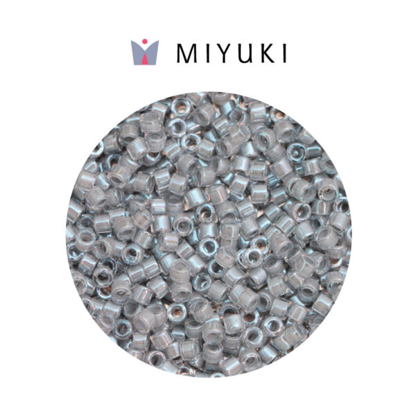 Miyuki Delica Color Lined Pewter