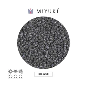Miyuki Delica Opaque Smoke Luster