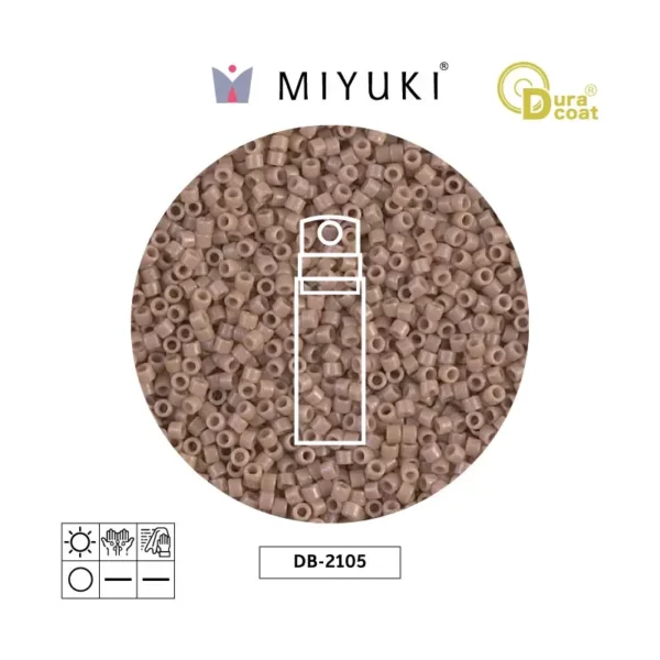 Miyuki Delica Opaco Beige Duracoat