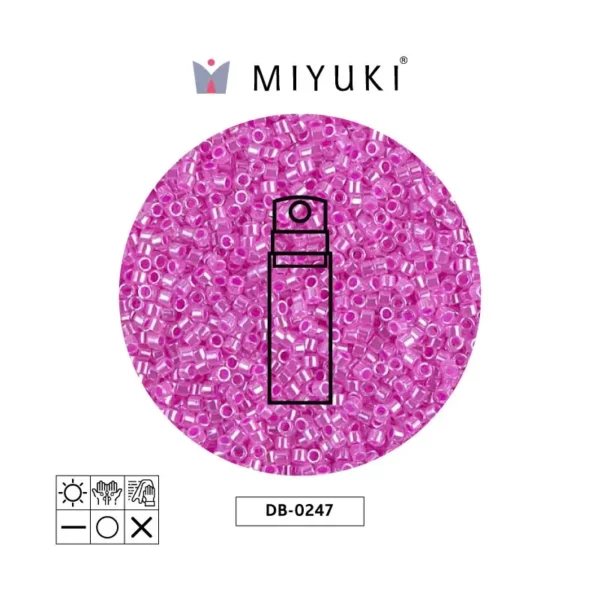 Miyuki Delica Ceylon Fucsia