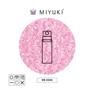 Miyuki Delica Lined Light Pink