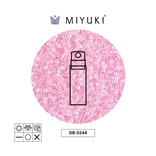 Miyuki Delica Lined Light Pink