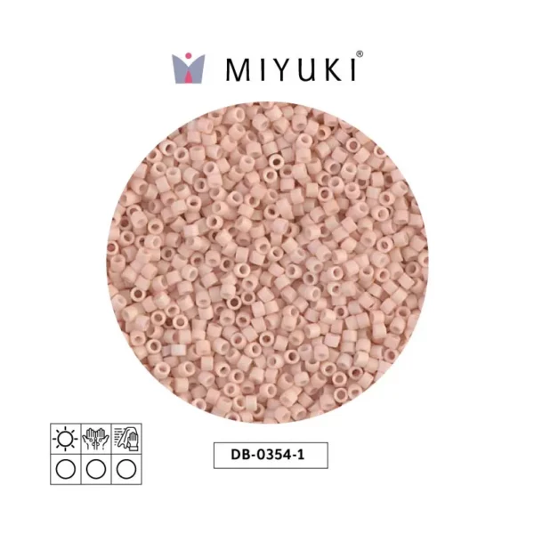 Miyuki Delica Matte Opaque Blush