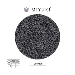 Miyuki Delica Matte Metallic Slate