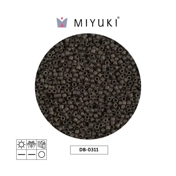 Miyuki Delica Matte Metallic Dark Olive