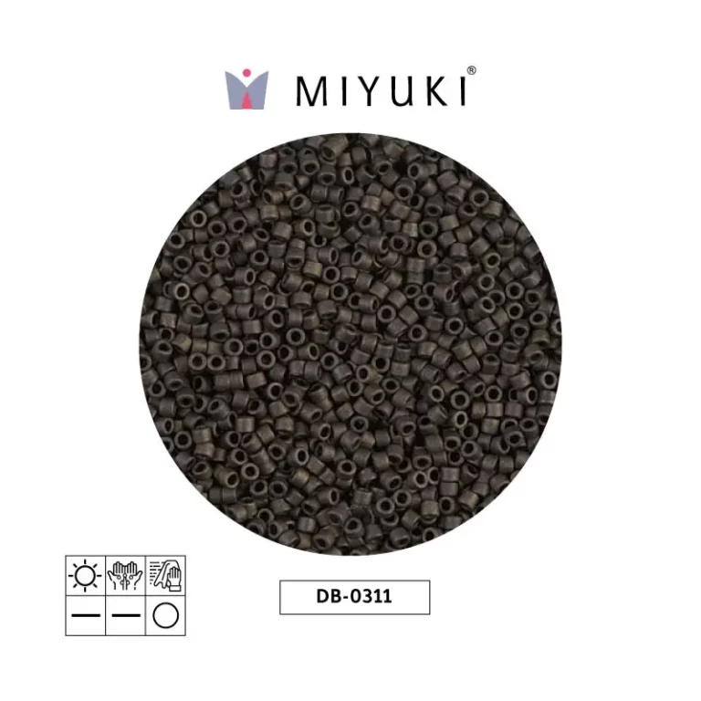 Miyuki Delica Matte Metallic Dark Olive