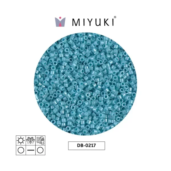 Miyuki DelicaOpaque Turquoise Green Luster