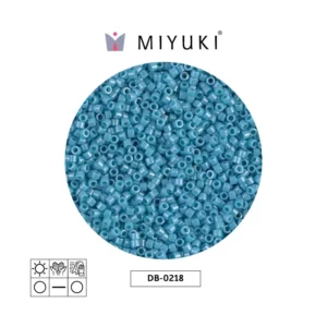 Miyuki Delica Opaque Medium Turquoise Blue Luster