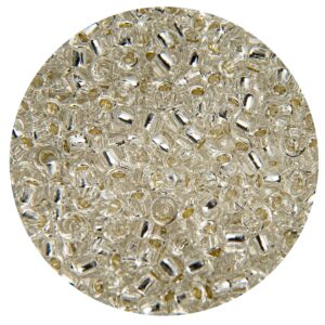 Mostacilla Japonesa Round  15/0 Brillant Crystal Pearl
