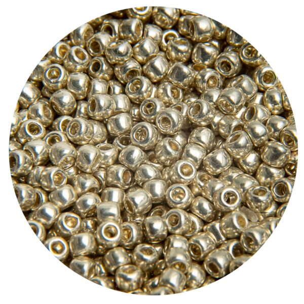 Mostacilla Japonesa Round  11/0 Metallic Light Silver