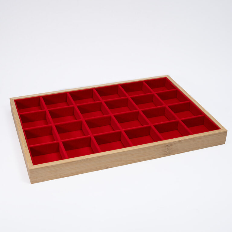 Exhibidor Madera Rectangulo Separadores Gamuza X12