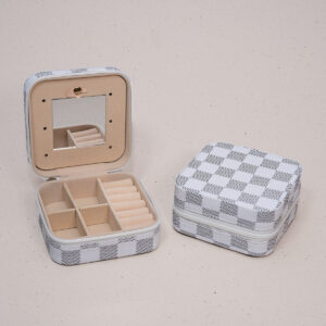 Organizador Joyero Cuadrado 10 X 10 Cms Escoces 10x10 cms