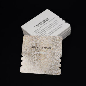 Etiqueta Carton Pulsera Paq*100 Unid Decorado + Tips FR-109