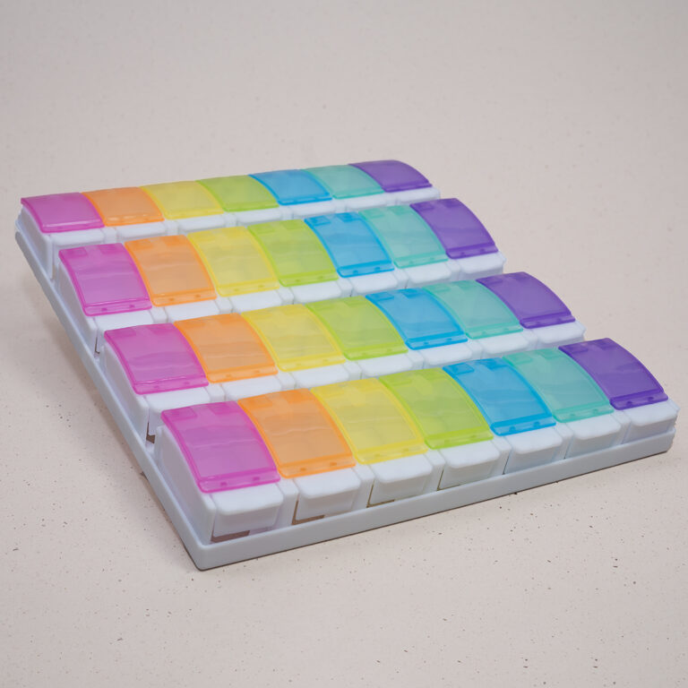 Caja Organizadora Plástico *28 Pastillero Col 25 X 22,5 CM