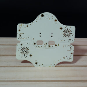 Etiqueta Carton Solapa Estampado Paq*100 Unid Decorado FR-346