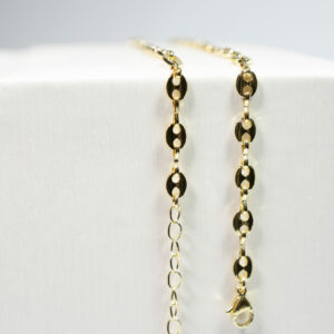 Cadena Rhodium Gucci Terminada Dorado Rhodium