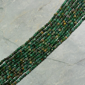 Piedra Natural Faceteada Agata Verde Musgosa DA-437