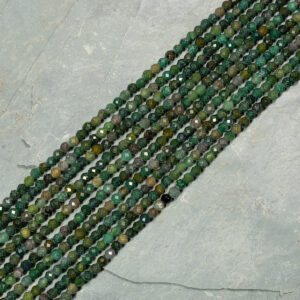 Piedra Natural Faceteada Agata Verde Musgosa DA-438