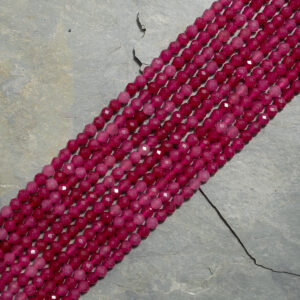 Piedra Natural Faceteada Agata Fucsia DA-440