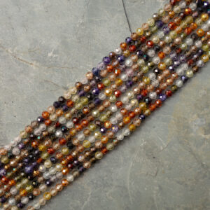 Piedra Natural Faceteada Zircon DA-368 Piedra Natural Redonda 3mm