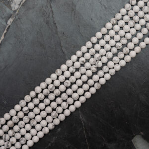 Piedra Natural Howlite Piedra Natural Redonda 6 mm