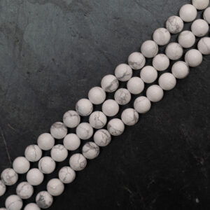 Piedra Natural Howlite Piedra Natural Redonda 8 mm