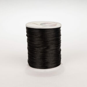 Cordon Seda Delgado 1mm Negro