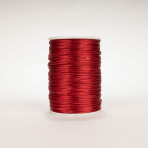 Cordon Seda Delgado 1mm Rojo Oscuro