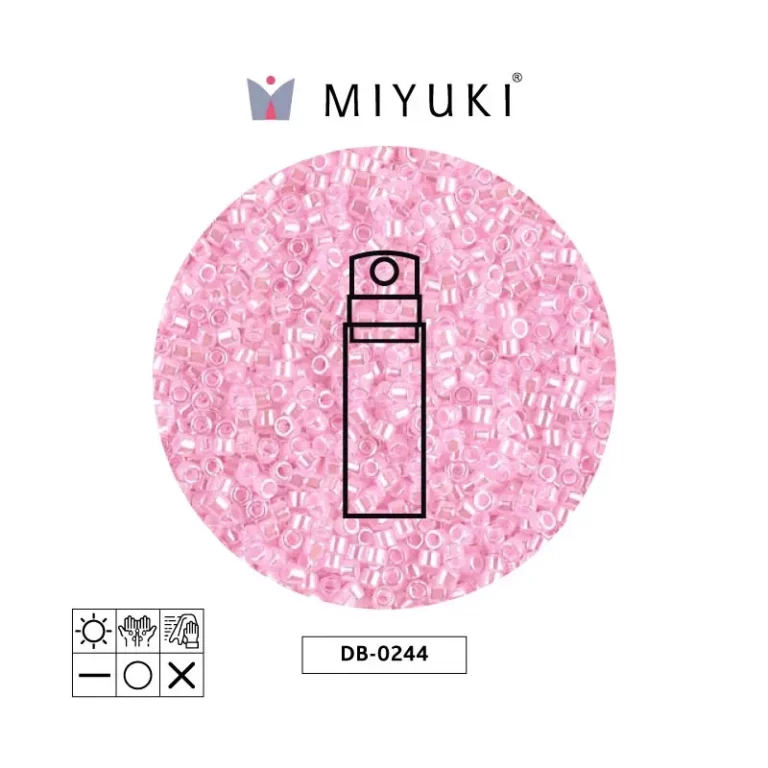 Miyuki Delica Lined Light Pink  DB0244