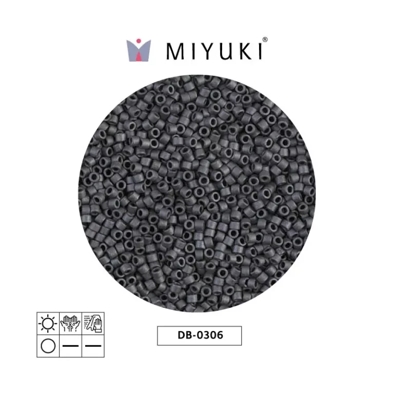 Miyuki Delica Matte Metallic Slate  DB0306