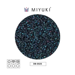 Miyuki Delica Metallic Op Blue DB0025
